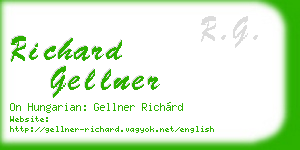 richard gellner business card